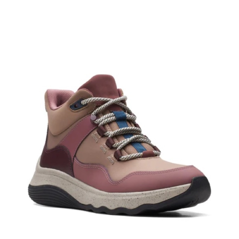 Clark's Womens Brown Leather Lace Up